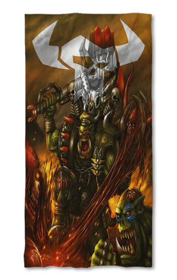 Beach Towel Warhammer 40k Orc waaagh