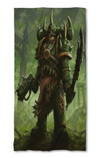 Beach Towel Warhammer 40k Death guard marine