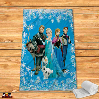 Fleece Blanket Frozen blue