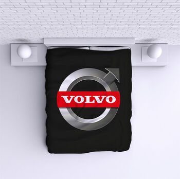 Bed Cover Vovlo red logo