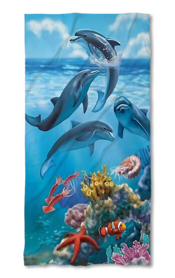 Beach Towel Dolphins