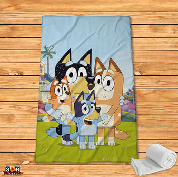 Fleece Blanket Bluey 2