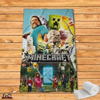 Fleece Blanket Minecraft the movie
