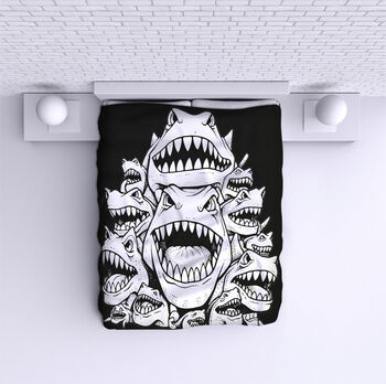 Bed Cover Shark attack
