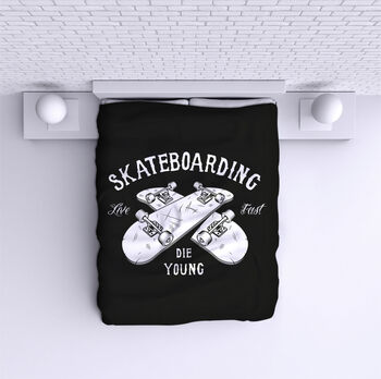 Bed Cover Skateboarding