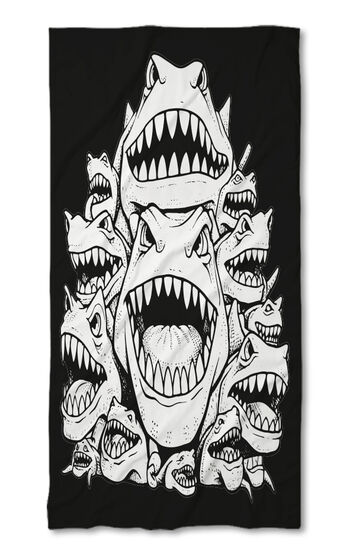 Beach Towel Shark attack