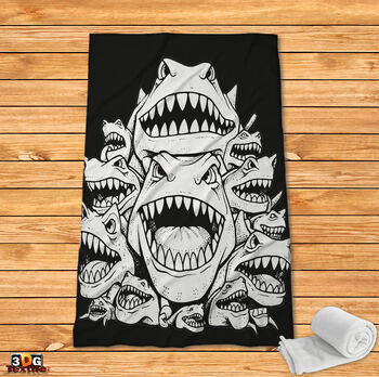 Fleece Blanket Shark attack
