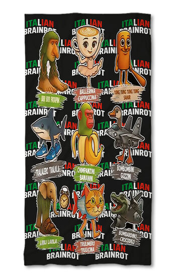 Beach Towel Italian Brainrot 7