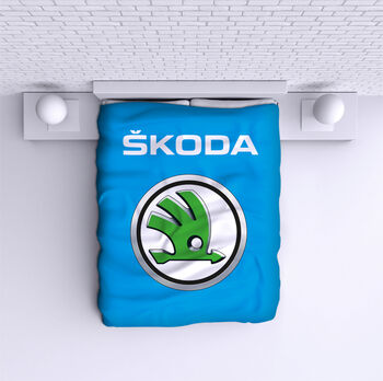 Bed Cover Skoda Blue
