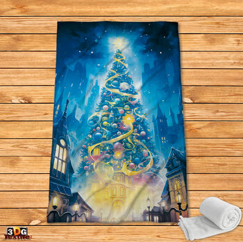 Fleece Blanket Christmas tree