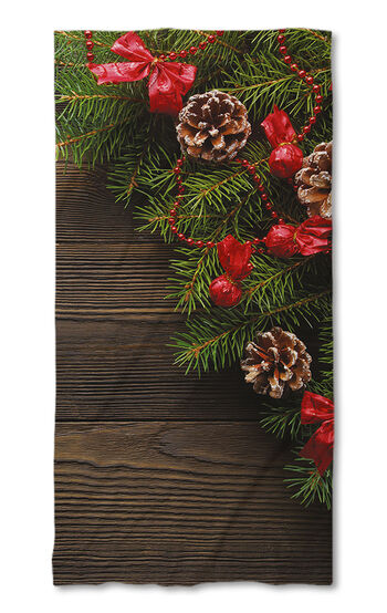 Beach Towel Christmas wreath