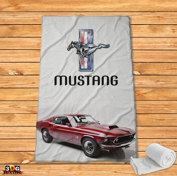 Fleece Blanket Mustang 2