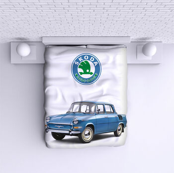 Bed Cover Skoda Blue