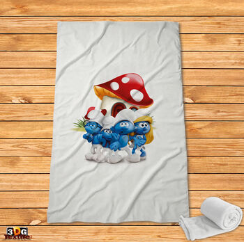 Fleece Blanket The Smurfs