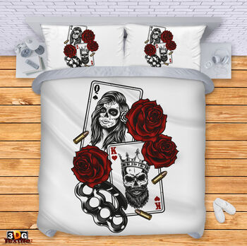 Bed Linen Skull - Cards