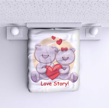 Bed Cover Love Bears
