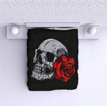 Bed Cover Skull - Rose