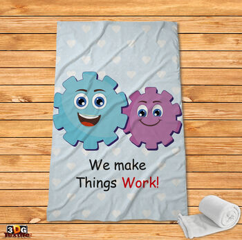 Fleece Blanket Gear Wheel