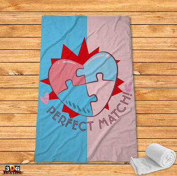 Fleece Blanket Heart - Puzzle