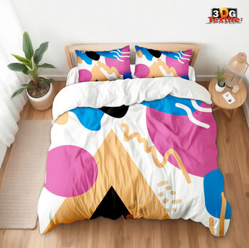 Bed Color Abstract Design