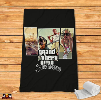 Fleece Blanket Grand Theft Auto San Andreas 2