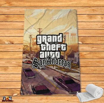 Fleece Blanket Grand Theft Auto San Andreas