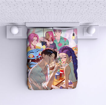 Bed Cover Huntrix K Pop 4