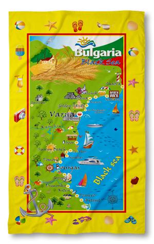 Beach Towel Bulgaria Yellow
