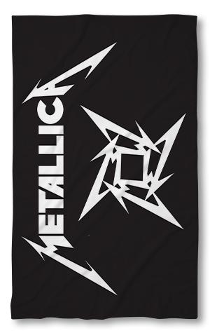 Beach Towel Metallica black