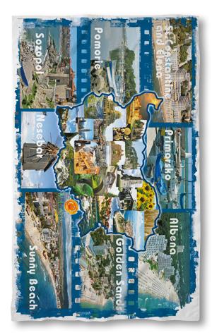 Beach Towel Black Sea Cities
